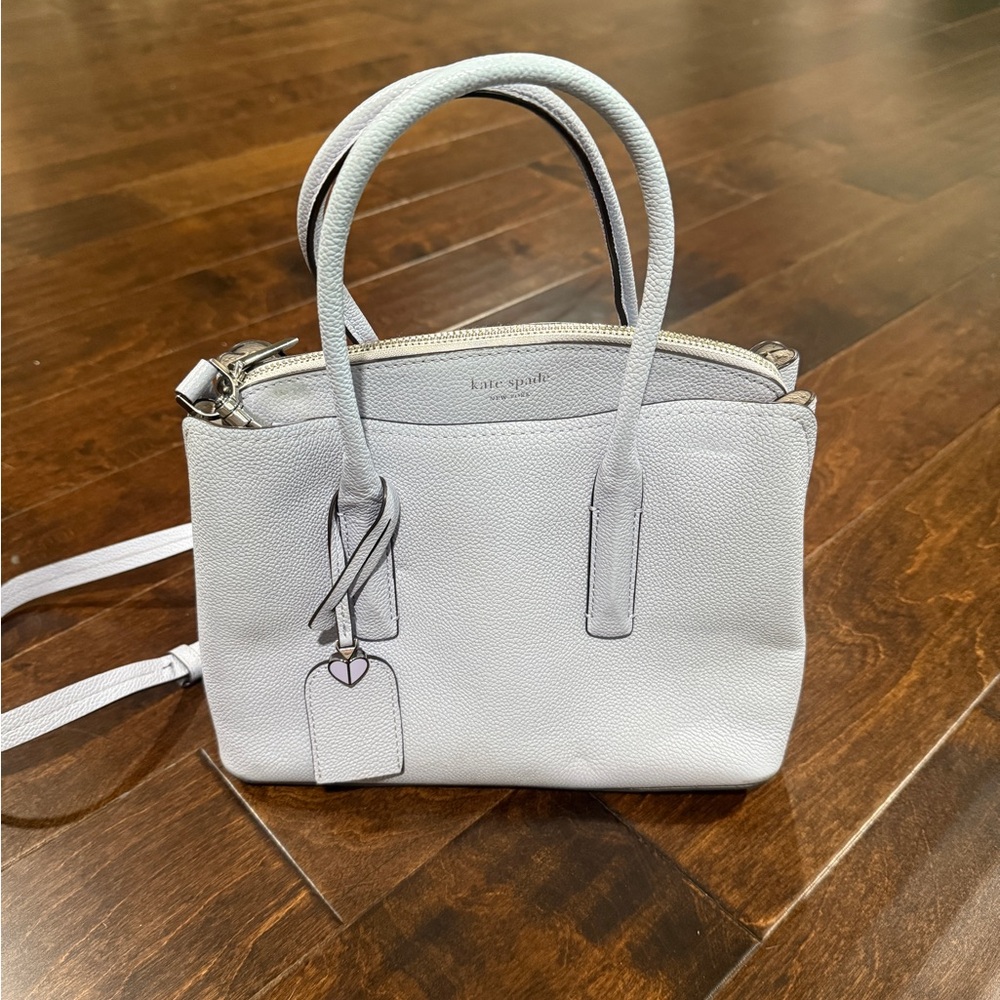 Kate Spade Margaux medium satchel frozen lilac color